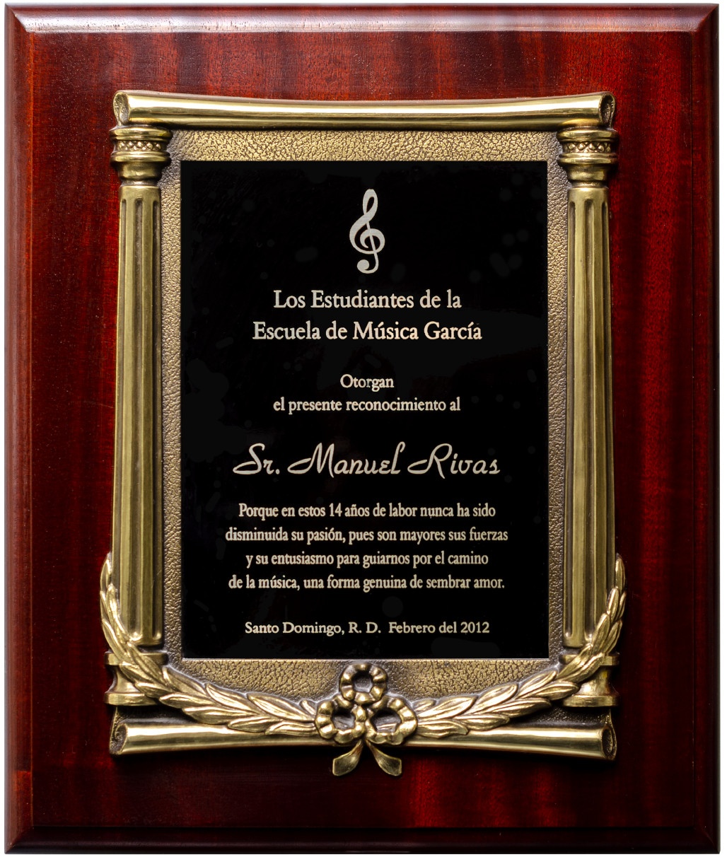 PLACA LÍNEA CLÁSICA COLUMNAS